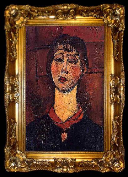 framed  Amedeo Modigliani Madame Dorival, ta009-2